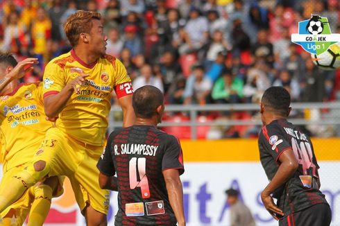Hasil Liga 1, Sriwijaya FC dan Persipura Berbagi Angka