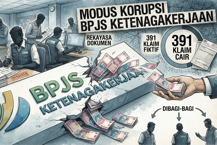 Modus Korupsi di BPJS Ketenagakerjaan: Rekayasa Dokumen, 391 Klaim Cair, Dana Dibagi-bagi