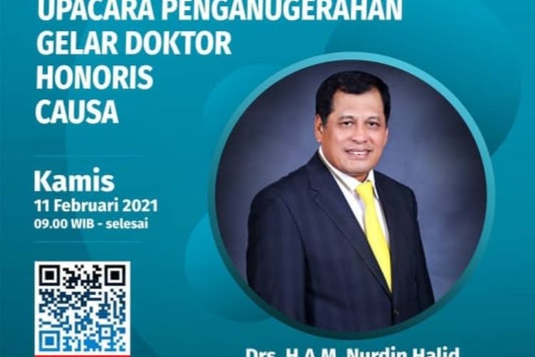 Penganugerahan gelar doctor honoris causa kepada Nurdin Halid