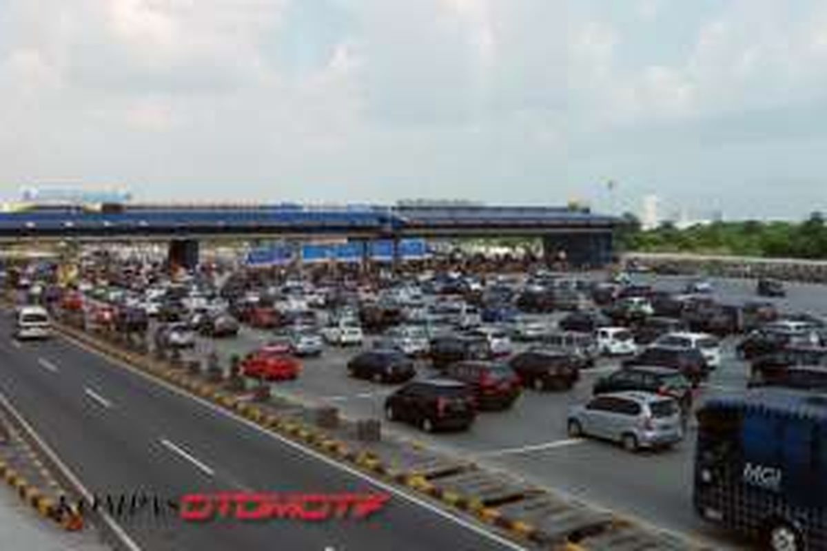 Gerbang Cikarang Utama di tol Jakarta-Cikampek.