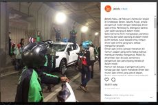 Mobil yang Dirusak Tukang Ojek Ditinggalkan Pemiliknya Begitu Saja