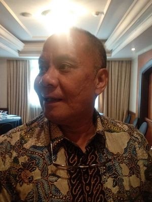 Presiden Direktur PT Palyja Robert Rerimassie dalam journalist workshop PT Palyja, Yogyakarta, Sabtu (27/4/2019).