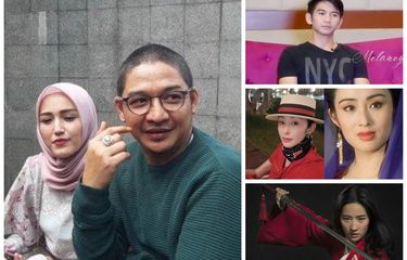 Kolase foto Pasha Ungu dan Adelia Wilhelmina, Rizki DAcademy, Sharla Cheung, Liu Yifei