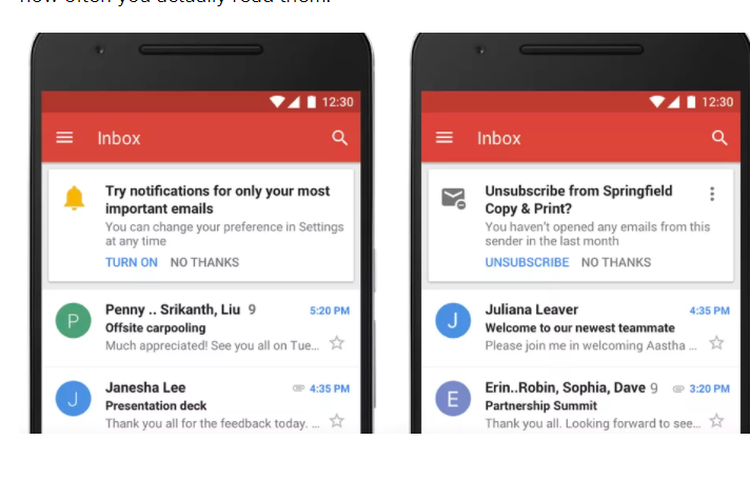 Notifikasi prioritas, fitur baru di gmail