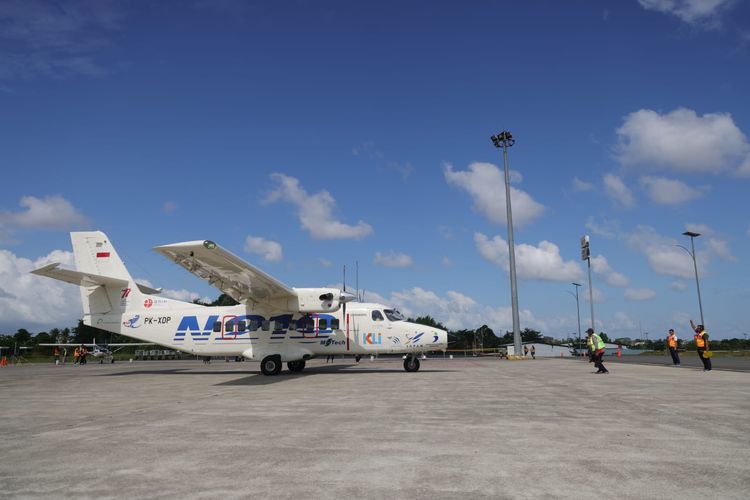 PT Dirgantara Indonesia (PTDI) memboyong pesawat N219 terbang ke Kepulauan Riau (Kepri) dalam rangka kegiatan N219 Market Survey Flight.
