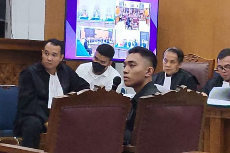 Mario Dandy Satriyo (20) di Pengadilan Negeri Jakarta Selatan, Selasa (4/7/2023) 