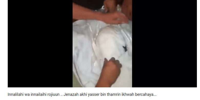 Video yang disebut sebagai jenazah Yaser di Youtube, kemudian disebarkan ulang di media sosial dan grup WA dengan pesan yang berbeda, menyebutkan bahwa itu adalah jenazah Imam Samudra.