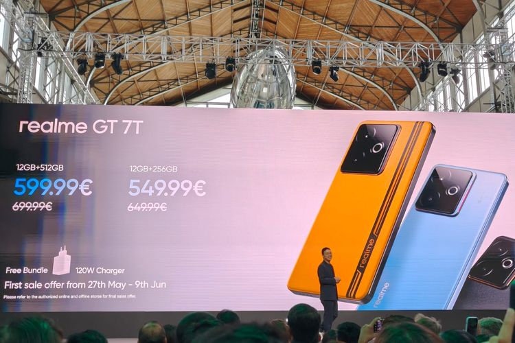 Harga global Realme GT7T.