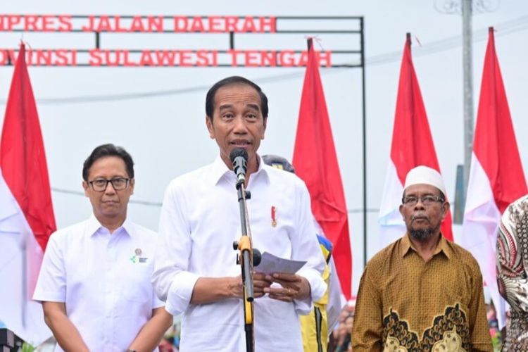 Presiden Joko Widodo (Jokowi) meresmikan pelaksanaan Instruksi Presiden (Inpres) Jalan Daerah di Provinsi Sulawesi Tengah (Sulteng) pada Selasa (26/03/2024).