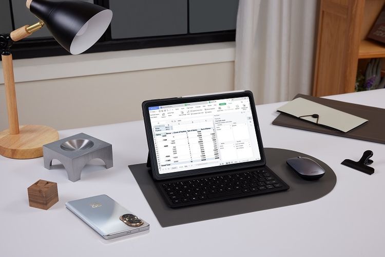 Pivot Table pada HUAWEI MatePad 11 2023. 