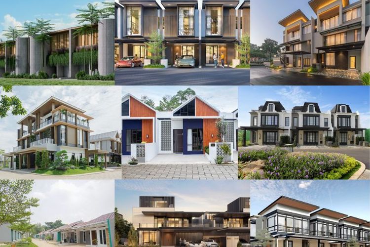 Kiri Atas: Abadi Residence. Tengah Atas: Altara Home. Kanan Atas: Ardea at Summarecon Serpong. Kiri Tengah: Areum Parc Bogor. Tengah: Avani Breeze Residence. Kanan Tengah: Bellefont East. Kiri Bawah: Bogor Green Resort. Tengah Bawah: Botanic Villa at NavaPark. Kanan Bawah: Giva at The Kaia). 
