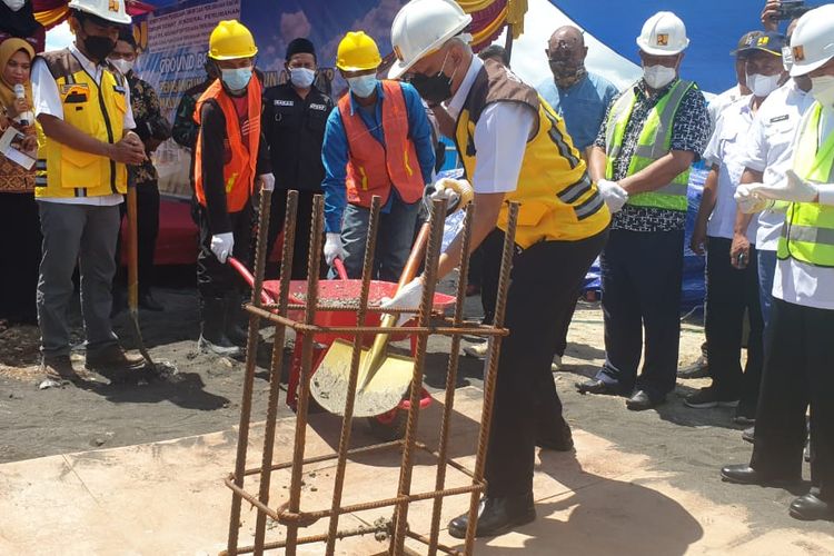 Groundbreaking Pembangunan Rusun ASN BPKP di Kota Sofifi, Maluku Utara, Kamis (3/6/2021).