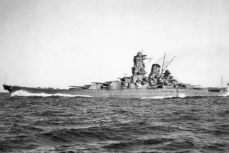 Kapal Yamato milik Jepang ketika baru ditugaskan dalam Perang Dunia II.