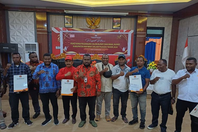 Tiga Paslon Pilkada Maybrat Ditetapkan, Berikut Nama-nama Kandidatnya