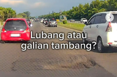 Viral Video Ada Lubang di Tol Merak Arah Jakarta KM 42