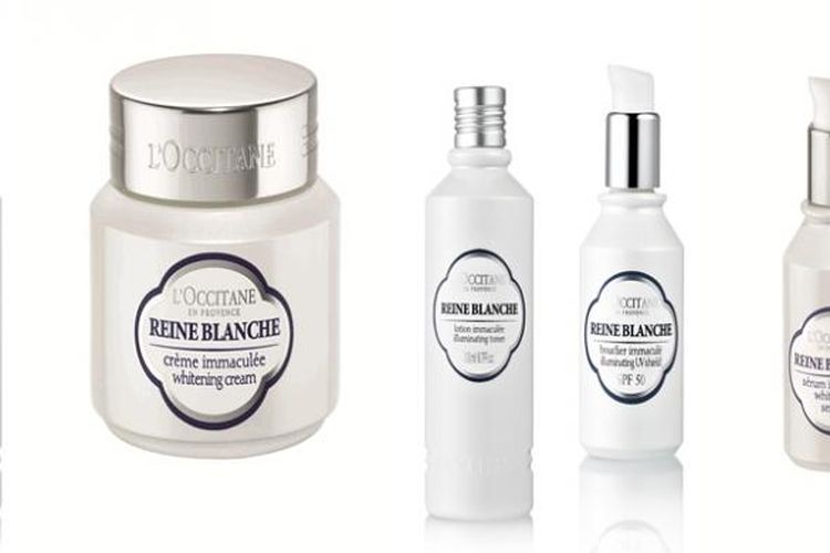 Rangkaian produk pemutih wajah Loccitane, Reine Blanche, hadir hanya untuk para wanita Asia