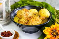 Resep Opor Ayam Lebaran, Sajikan bersama Ketupat