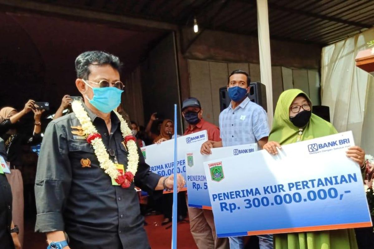 Menteri Pertanian Syahrul Yasin Limpo saat melakukan kunjungan kerja ke Kabupaten Malang, Jawa Timur, Kamis (3/9/2020).
