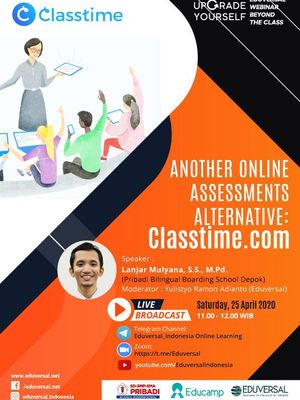 Poster Digital Webinar untuk Guru