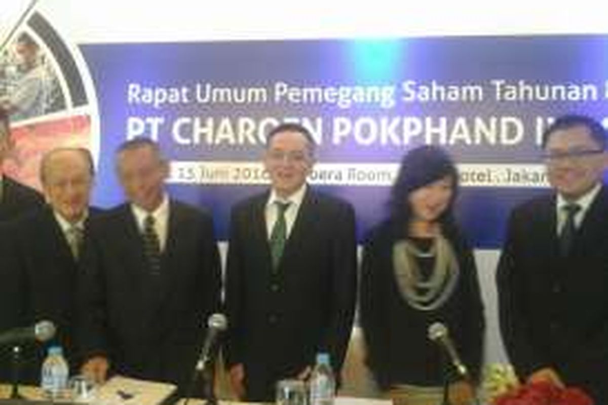 Rapat Umum Pemegang Saham Tahunan (RUPST) PT Charoen Pokphand Indonesia Tbk di Jakarta, Rabu (15/6/2016).