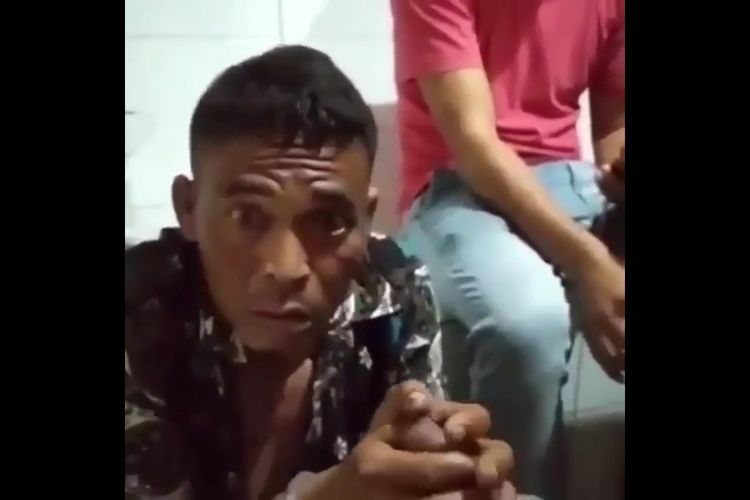 JU als AG (40), warga Dusun V Desa Tanjung Morawa B Kecamatan Tanjung Morawa  di Jalan Sei Blumei Desa Tanjung Morawa B, Kecamatan Tanjung Morawa, Deli Serdang ditangkap polisi pada Rabu (6/5/2020) malam setelah pada siang harinya menghardik Aipda Rinkon Manik bertugas untuk melancarkan arus lalu lintas  di Jalan Sei Blumei, Dusun V, Desa Tanjung Morawa B, Kecamatan Tanjung Morawa  karena banyak mobil truk yang disetop, dipungli  oleh pelaku bersama teman-temannya.