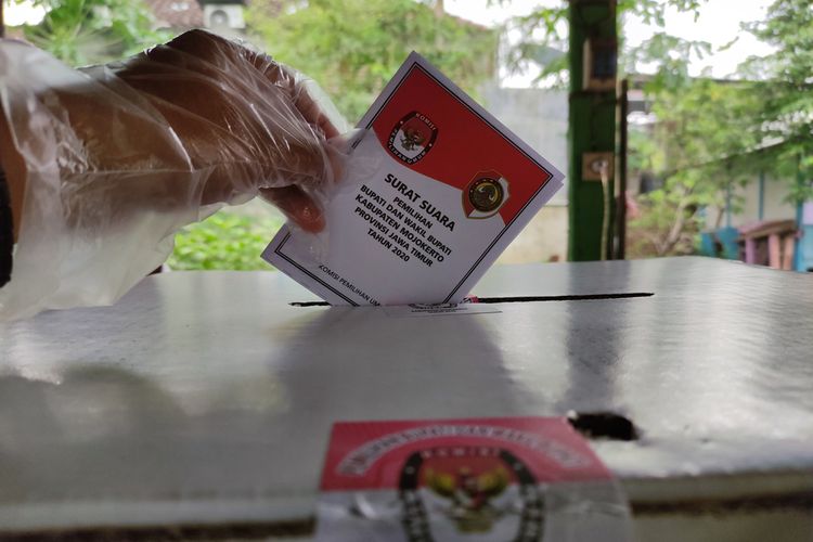 Ilustrasi surat suara.