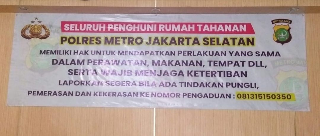 Ada Hotline di Area Rutan Polres Jaksel, Pengunjung Bisa Lapor jika Temukan Dugaan Pungli