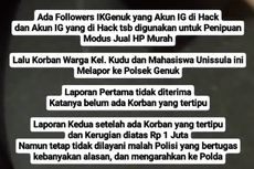 Seorang Mahasiswa Lapor Akun IG-nya Diretas ke Polisi Tapi Ditolak, Begini Penjelasan Polda Jateng