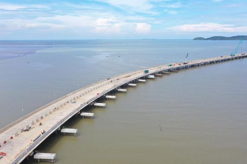 Progres Terkini Jembatan Penghubung Dermaga Terpanjang di Indonesia