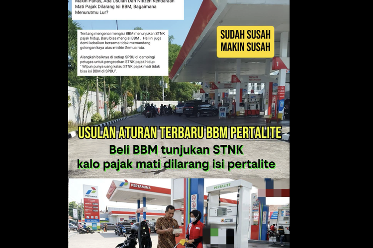 Benarkah Beli Pertalite Harus Tunjukkan STNK Pajak Hidup? Pertamina Buka Suara