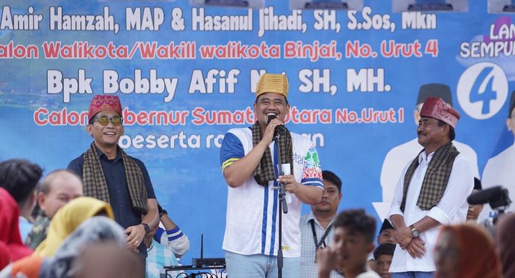 Bobby Nasution Kampanye di Binjai: Jangan Gara-gara Pilkada Kita Kena Api Neraka