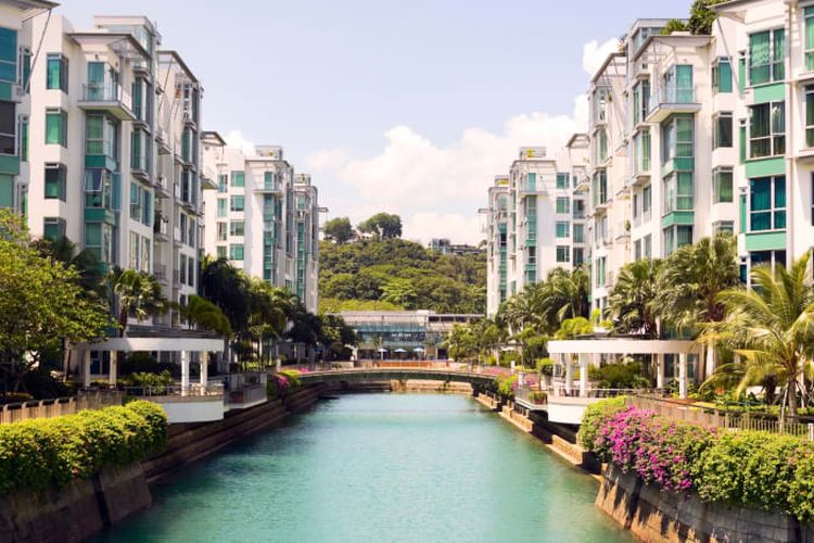 Apartemen di Kappel Bay, Singapura