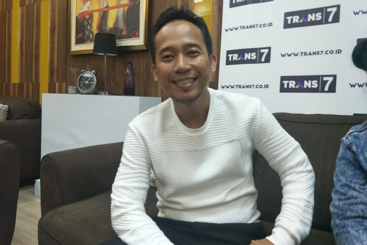 Denny Cagur Saat ditemui di Gadung Trans Media, Tendean, Jakarta Selatan, Selasa (12/2/2019).