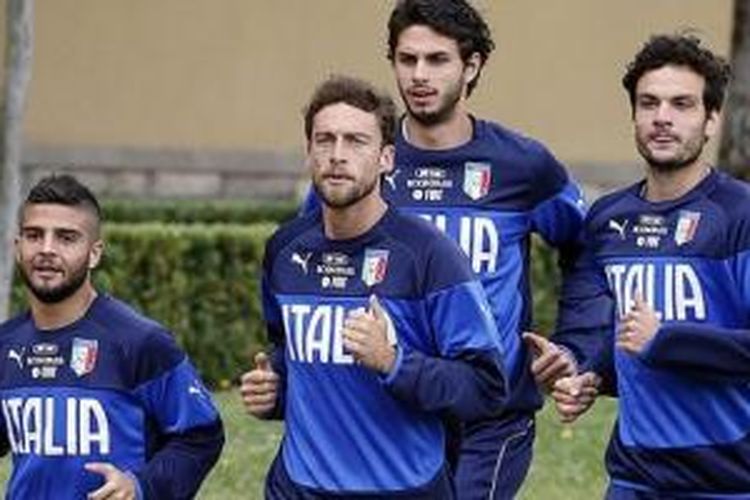 Timnas Italia sedang berlatih