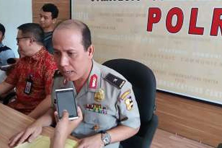 Kepala Divisi Humas Mabes Polri Brigjen Pol Boy Rafli Amar di Kompleks Mabes Polri, Jakarta Selatan, Jumat (22/4/2016)