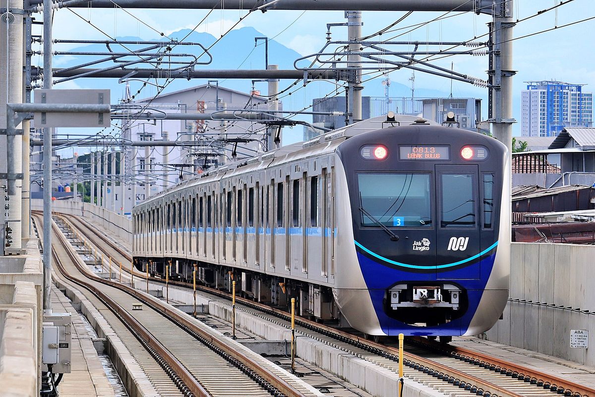 Ilustrasi MRT Jakarta.