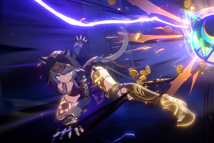 Ilustrasi karakter Cipher di Honkai Star Rail 3.3.