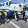 Pesawat Tariku Bepenumpang 5 Orang Alami Pecah Ban di Bandara Nabire Papua