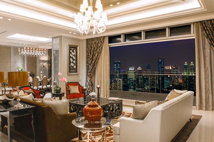 Living Room Raffles Residence Jakarta