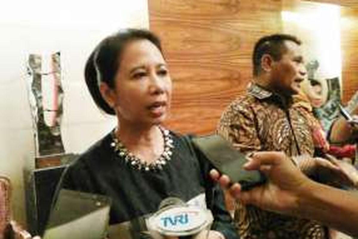 Menteri BUMN Rini Soemarno di Hotel Indonesia Kempinski, Jumat (7/10/2016).