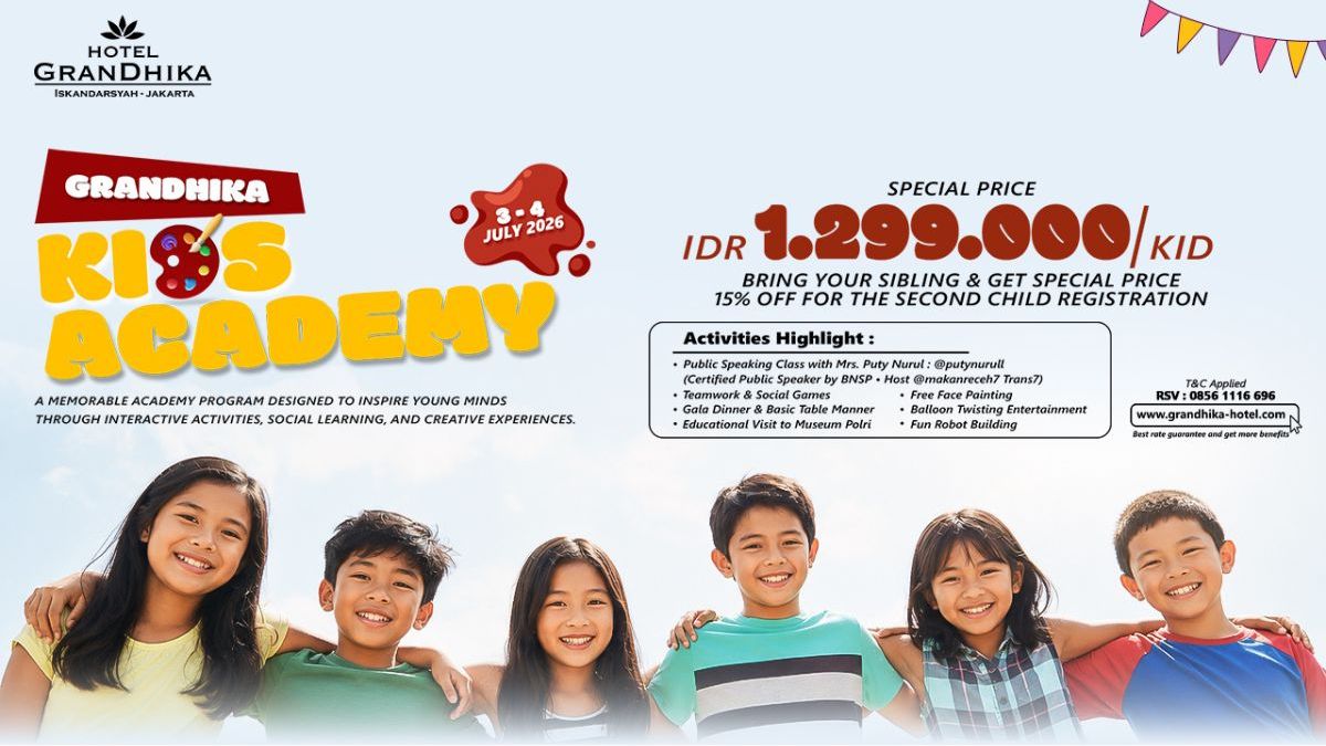 Semarakkan Libur Sekolah, Hotel GranDhika Iskandarsyah Jakarta Hadirkan “GranDhika Kids Academy”
