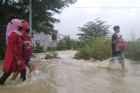 Banjir Kali Lamong Gresik Mulai Surut di Sebagian Kecamatan Balongpanggang 