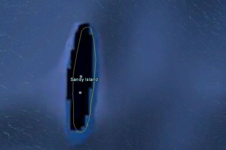 Pulau misterius yang tertangkap kamera Google Earth