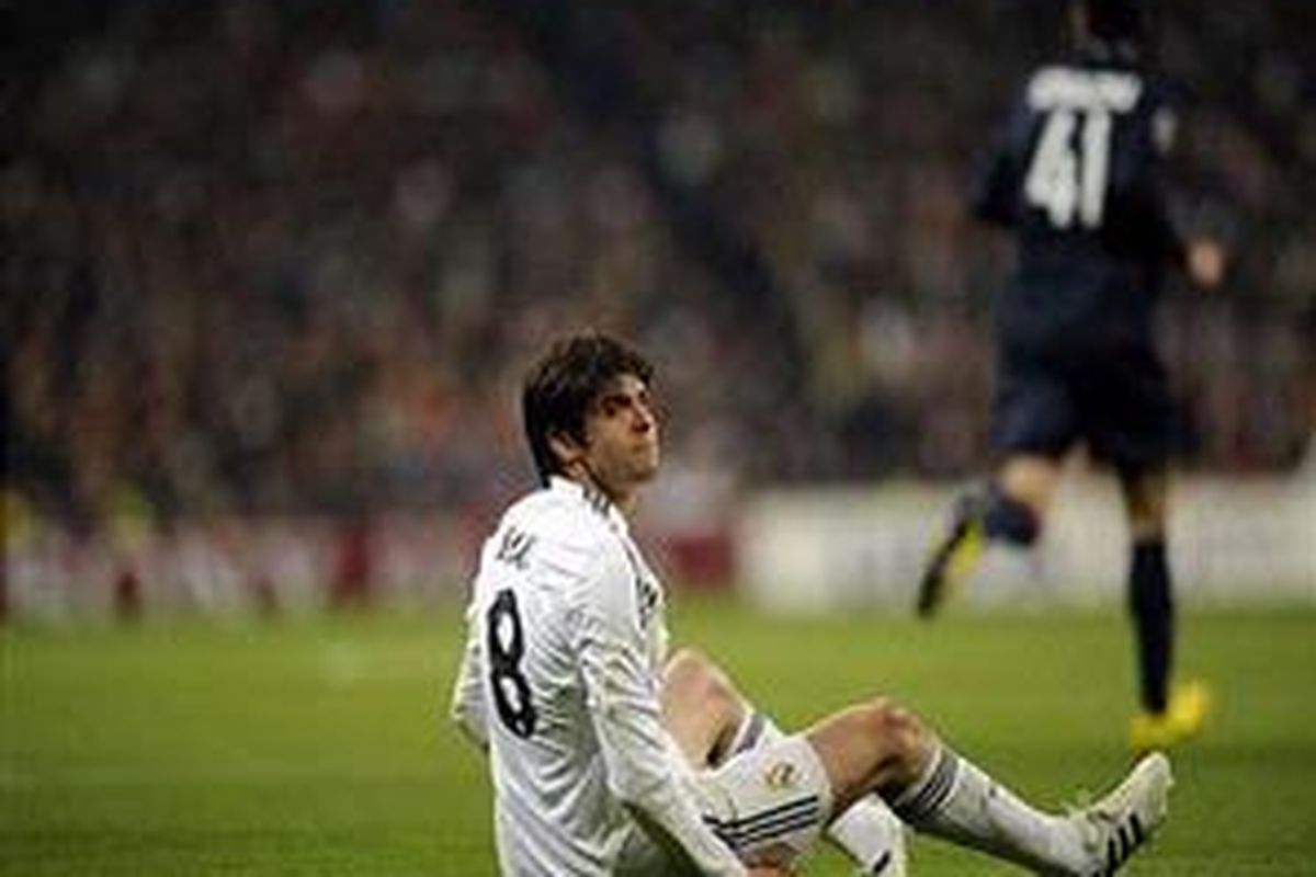 Reaksi pemain Real Madrid, Ricardo Kaka.