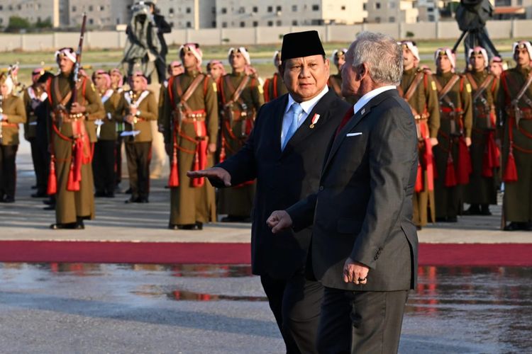 Prabowo Dijamu Raja Yordania di Istana Al-Husseiniya Hari Ini, Akan Teken Sejumlah Kesepahaman