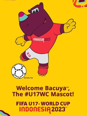 Bacuya (Badak Cula Cahaya) menjadi maskot turnamen FIFA U-17 World Cup Indonesia 2023 alias PIala Dunia 2017 di Indonesia. 