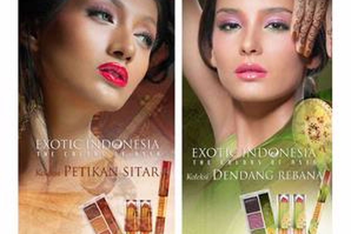 Koleksi Petikan Sitar (kiri) dan Dendang Rebana (kanan) dari koleksi Tren Warna Sariayu 2011, "Exotic Indonesia: The Colors of Asia".