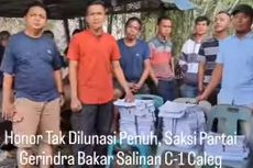 Honornya Tak Lunas Dibayar, Saksi Partai Gerindra di Langkat Bakar Salinan C1