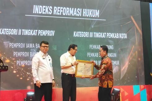 Terima Penghargaan IRH dari Kemenkumham, Pj Gubernur Banten: Wujudkan Pemerintahan Baik dan Bersih