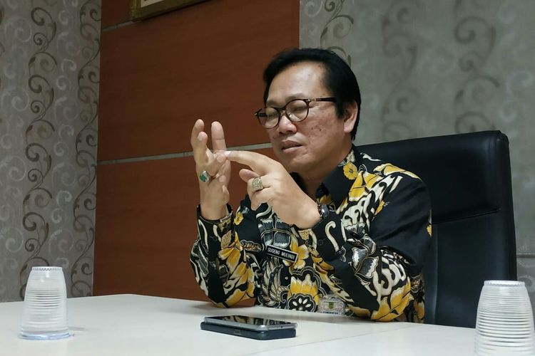 Direktur RSUD dr Wahidin Sudiro Husodo, Kota Mojokerto, Jawa Timur, dr Sugeng Mulyadi, saat ditenui di kantornya, Rabu (2/10/2019).